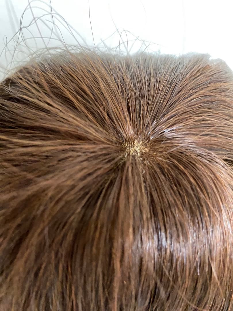 ⑤ HIYE 人毛100% 人工頭皮　ダークブラウン スーパーロングウィッグ