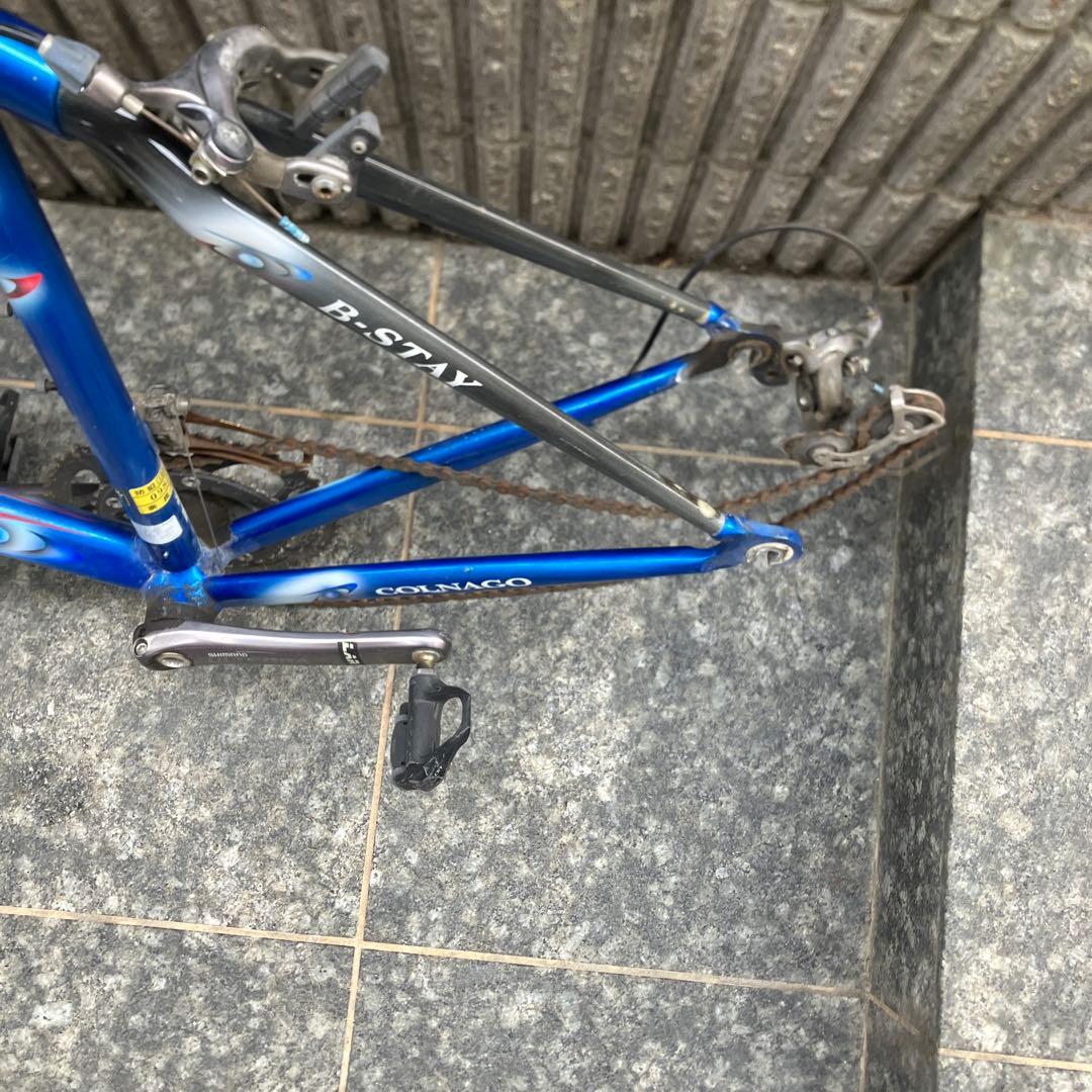 COLNAGO ロードバイク フレーム 青 ボトルケージ付き