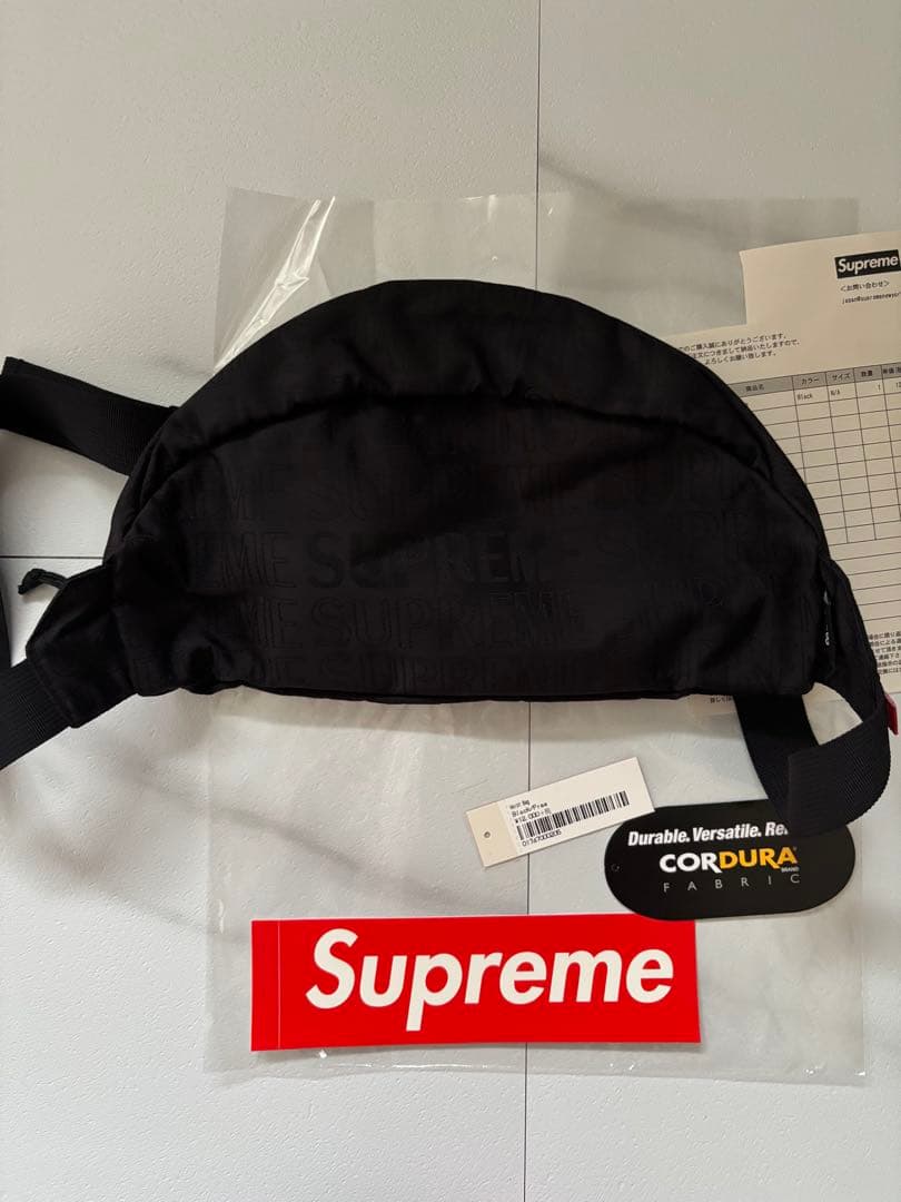 バッグ 19ss supreme Waist Bag Black