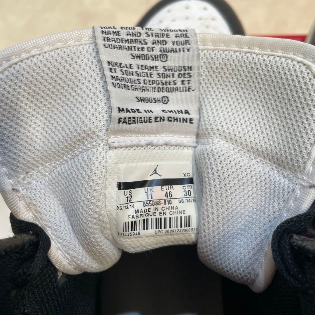 Nike jordan1 OG 2014年復刻　白黒　30cm