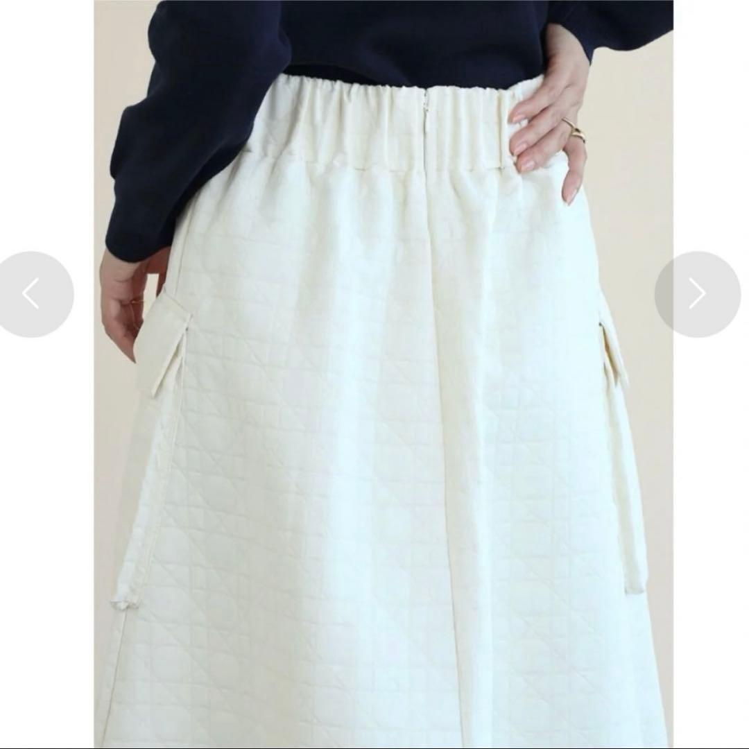 新品　ヤマダヤ　FENNEL キルティングWポケットロングスカート