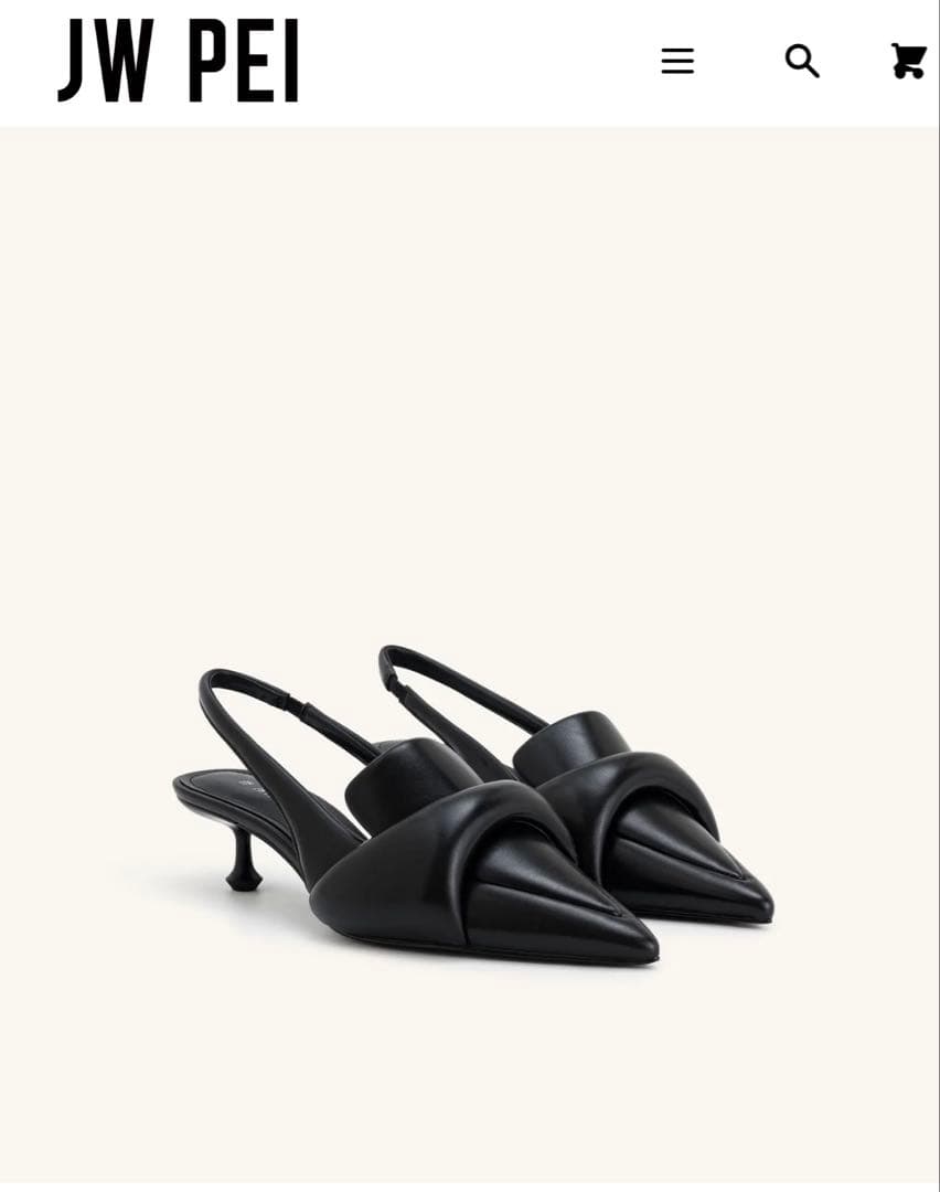 新品未使用】JW PEI Carla ソフト パッド キトゥン ヒール パンプス