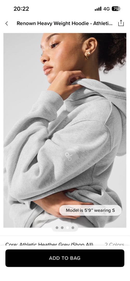 alo yoga パーカー