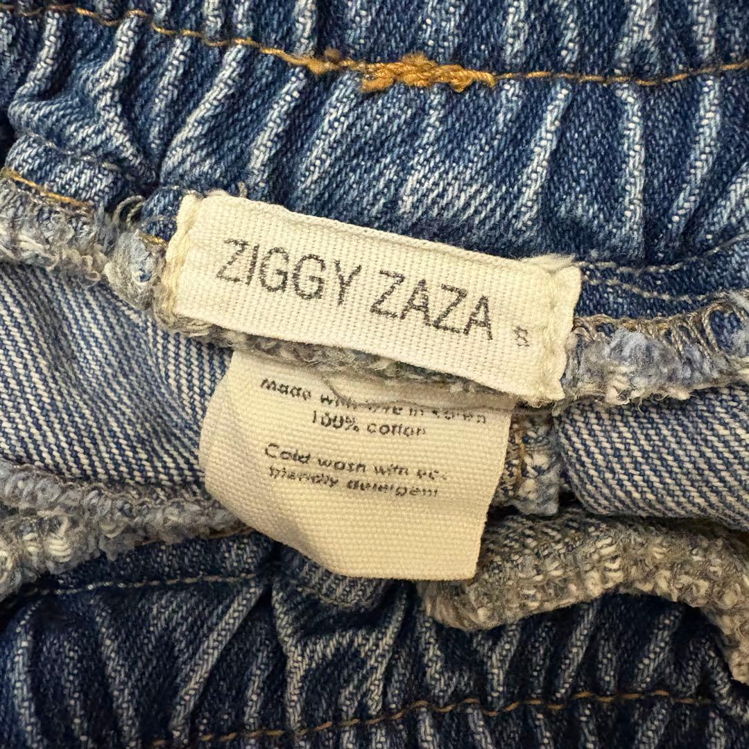 ZIGGY ZAZA デニムブルーパンツ Sサイズ