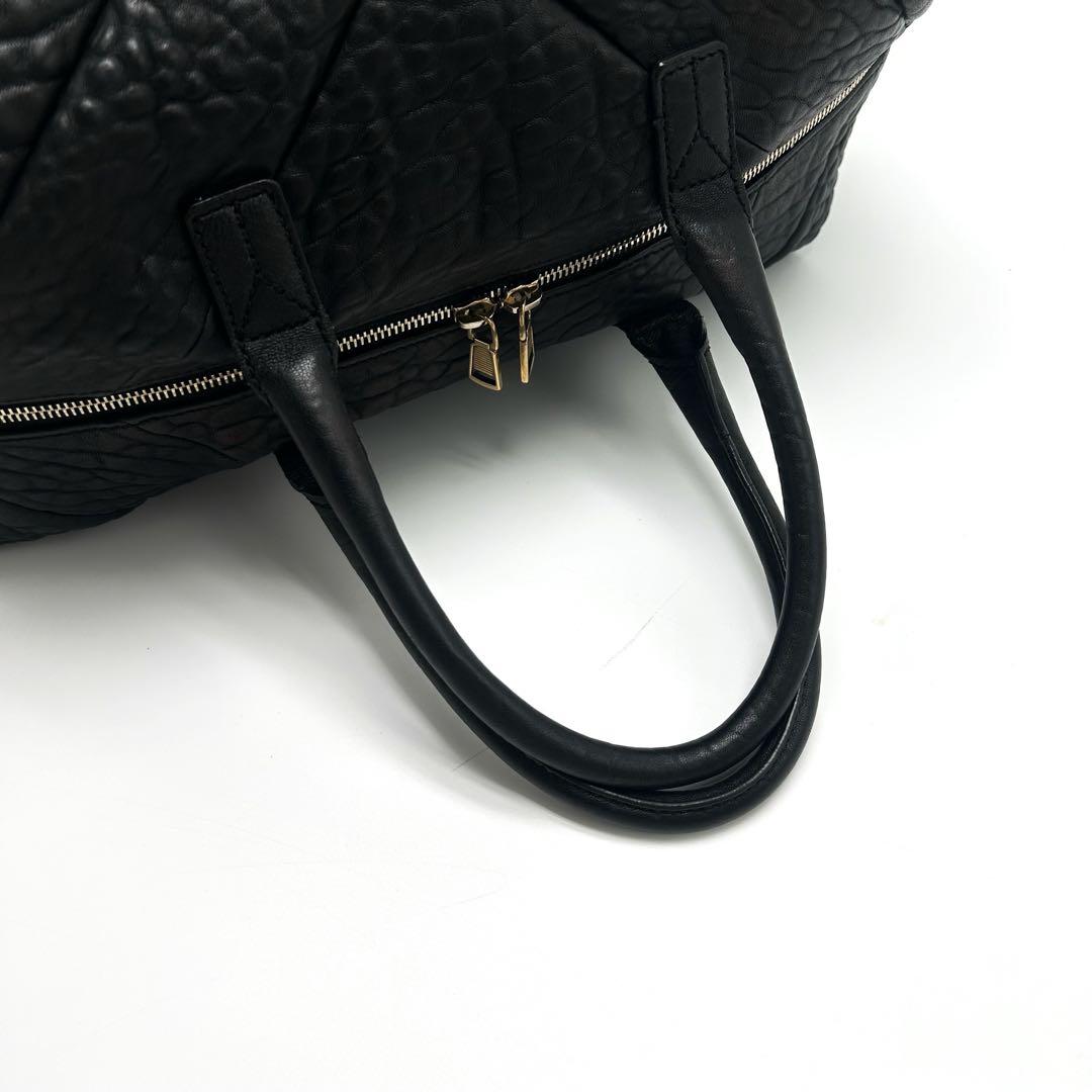 美品 イヴサンローラン ボストンバッグ トート Yライン ブラック レディース