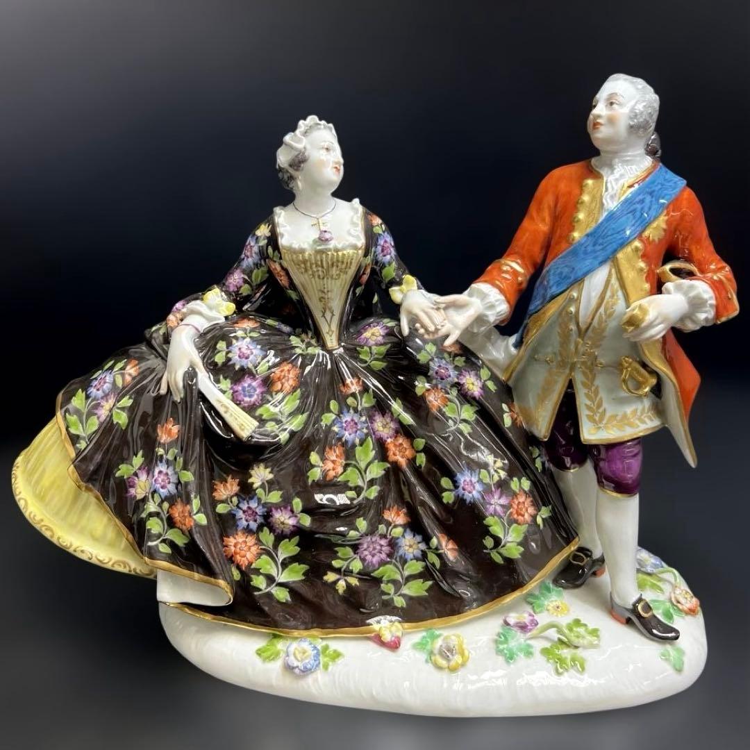 専用マイセン　アウグストⅢ世とマリア　東Y8-0130☆2Fトトコニ