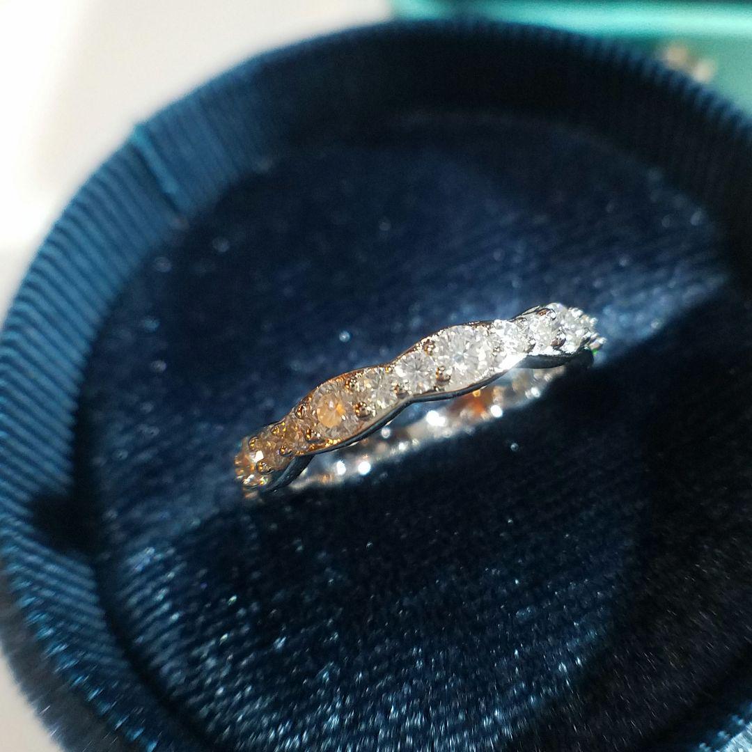 専用！4300円割引！お得エタニティ♡最高級モアサナイト　ウェーブエタニティ