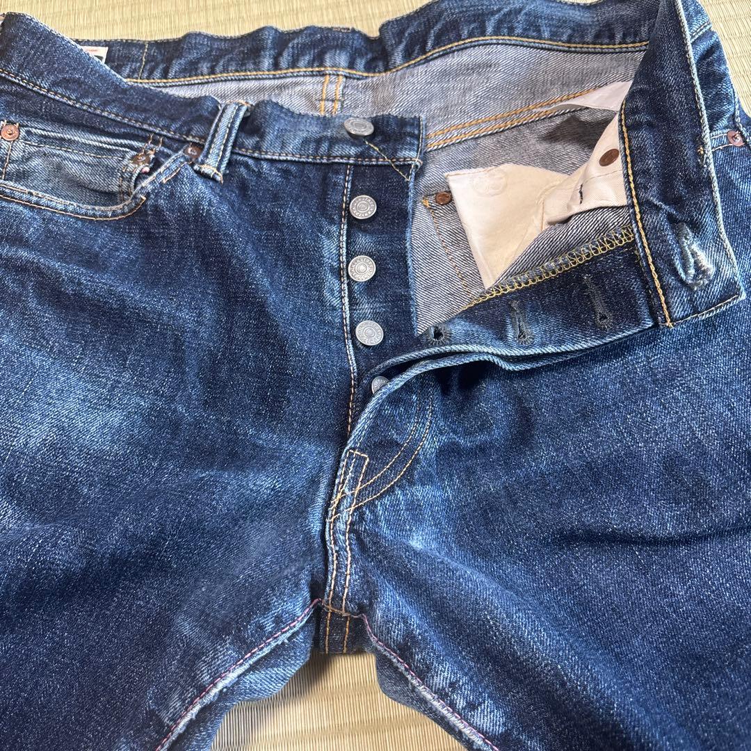 モモタロウジーンズ　出陣　セルビッチ　 サイズ34