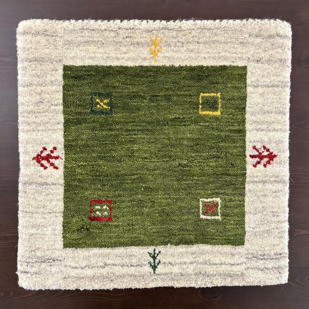 新品☆インドギャべ チェアマット 座布団 40×40cm 4枚組 ミニギャベ