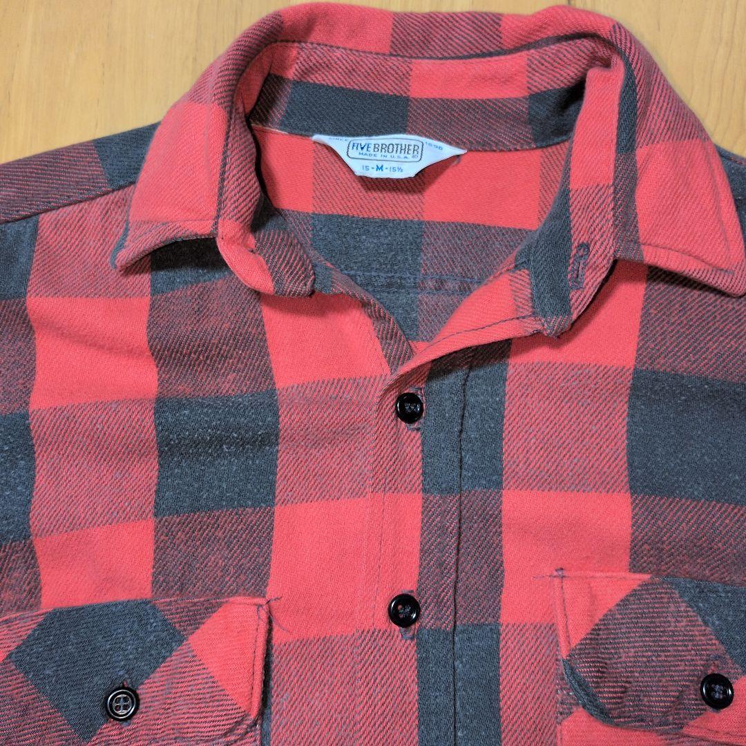 five brother ヘビーフランネルシャツ 三角タグ 米国製