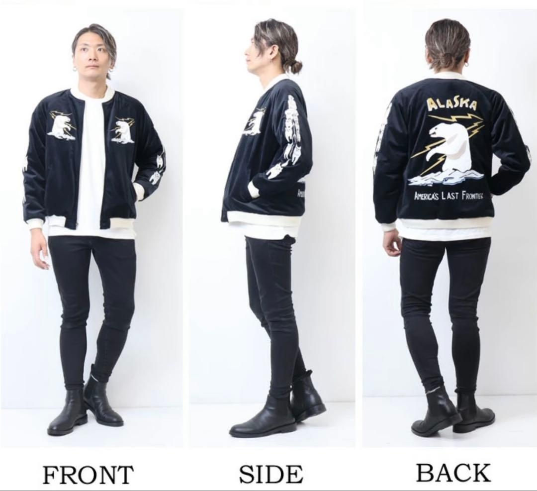 ジャケット・アウター HOUSTON VELVETEEN SOUVENIR JACKET ALASKA