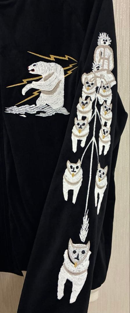 ジャケット・アウター HOUSTON VELVETEEN SOUVENIR JACKET ALASKA