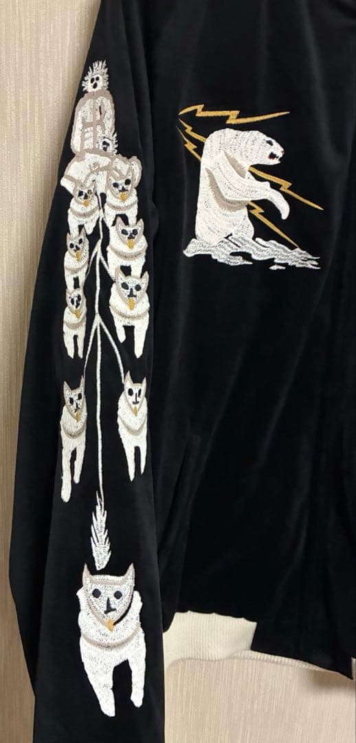 ジャケット・アウター HOUSTON VELVETEEN SOUVENIR JACKET ALASKA