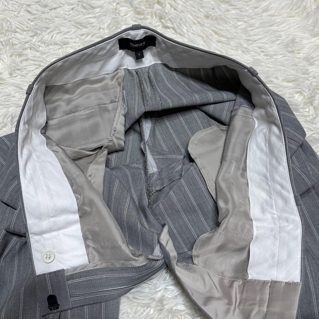 theory 現行　スーツ　セットアップ　ストライプ　グレー