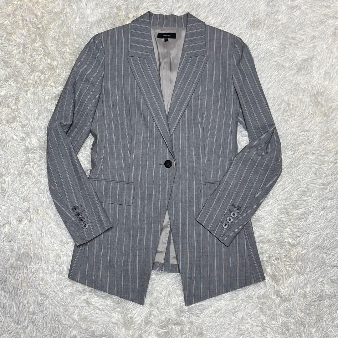 theory 現行　スーツ　セットアップ　ストライプ　グレー