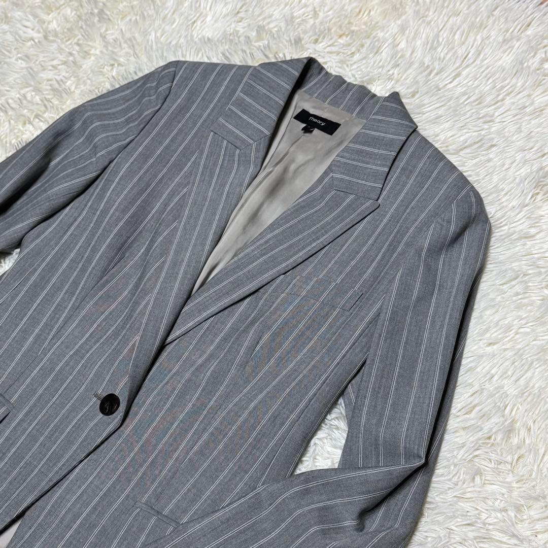 theory 現行　スーツ　セットアップ　ストライプ　グレー