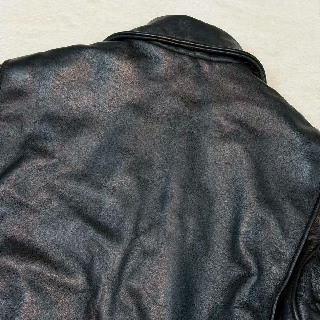 美品 SCHOTT 642 ライダースジャケット ライナー付 USA製 ブラック