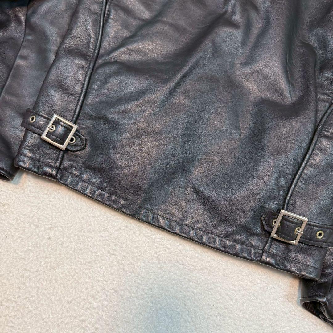 美品 SCHOTT 642 ライダースジャケット ライナー付 USA製 ブラック