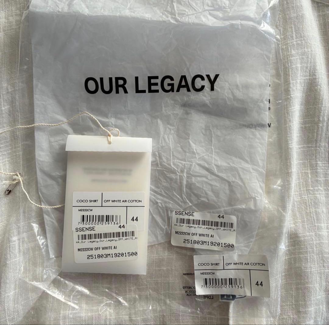 トップス our legacy coco shirt 44 white