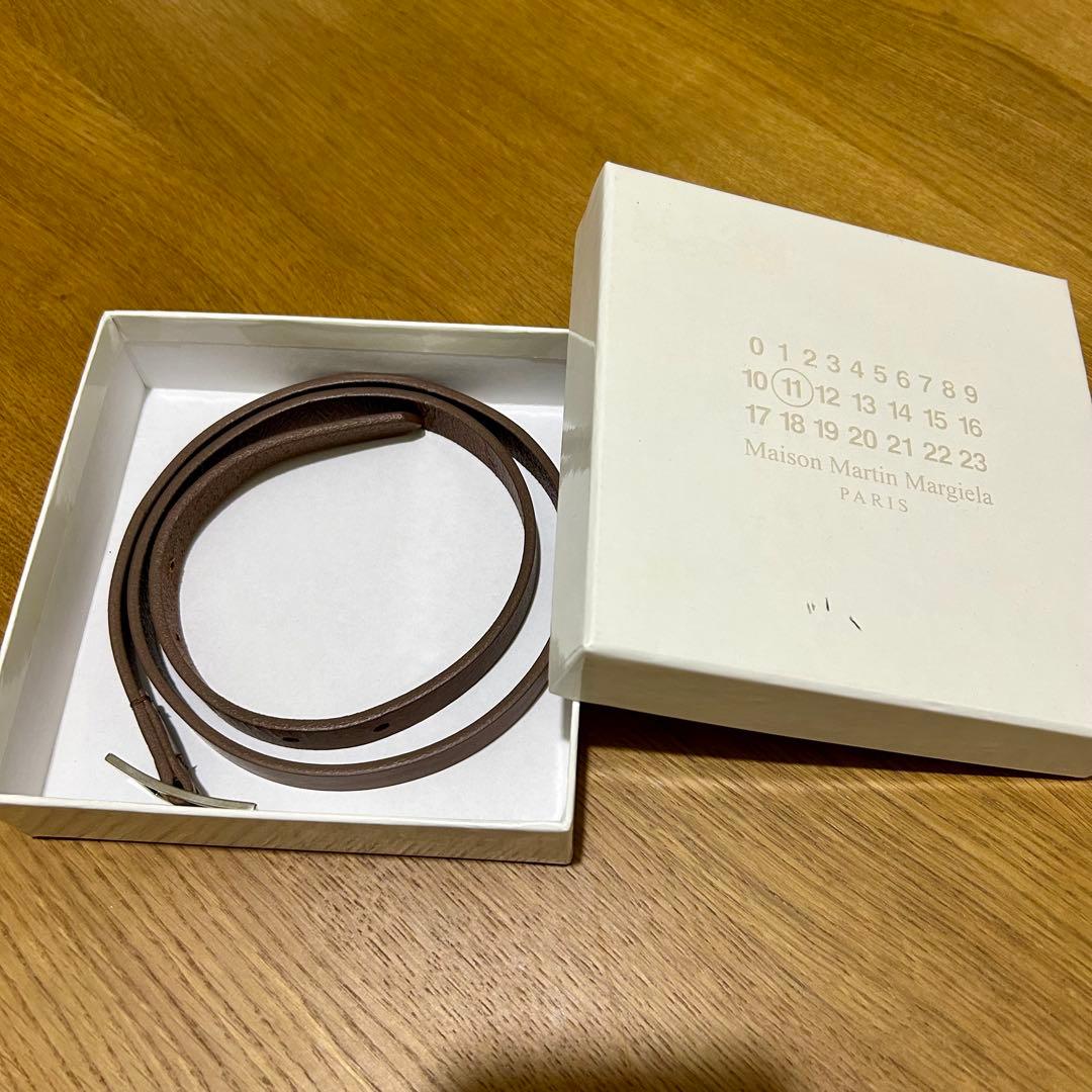 Maison Martin Margiela マルジェラ ブラウンレザーベルト