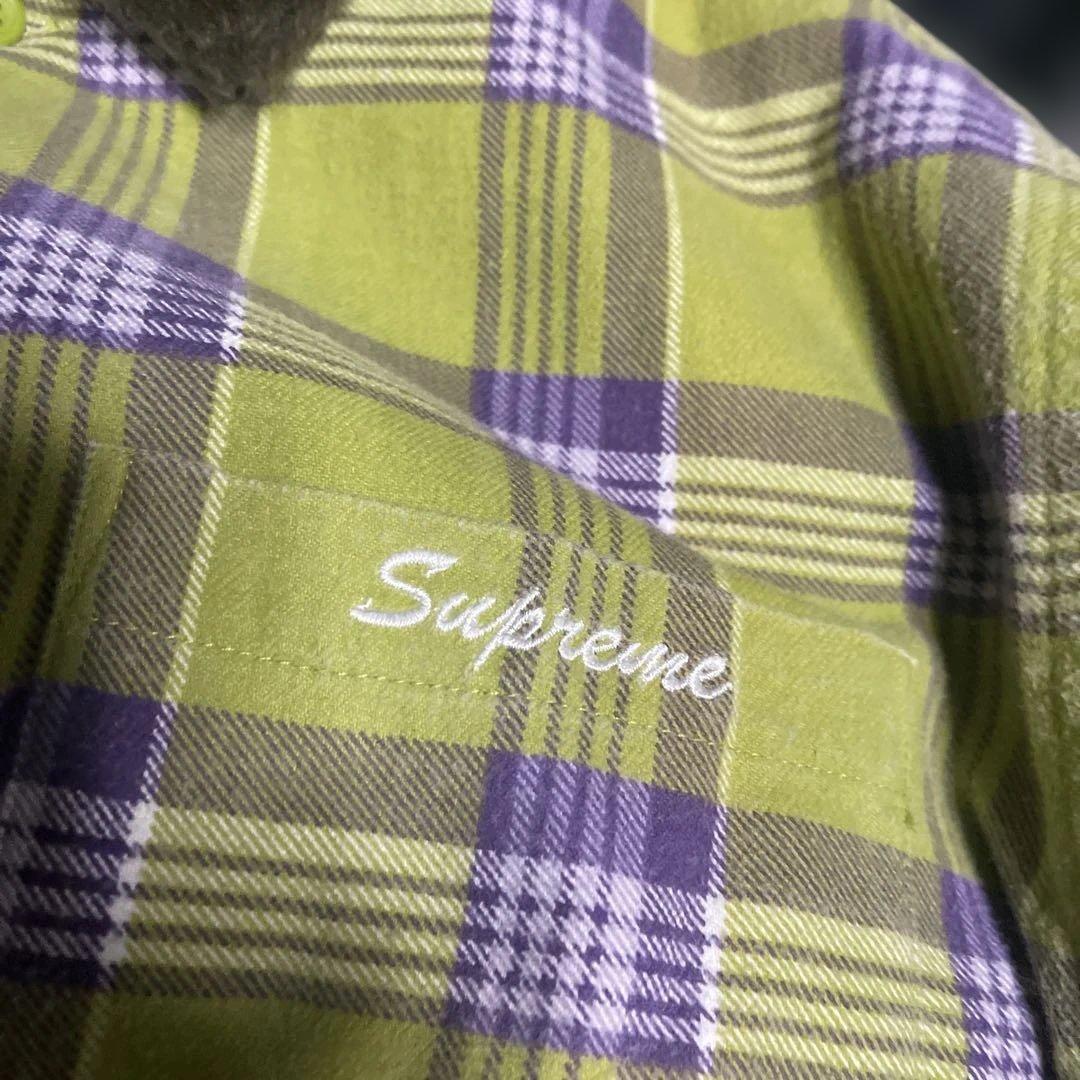 トップス Supreme Faux Fur Collar Flannel Shirt