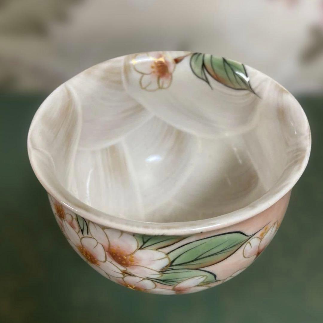 陶葊　京焼　オクシマ湯呑み　桜
