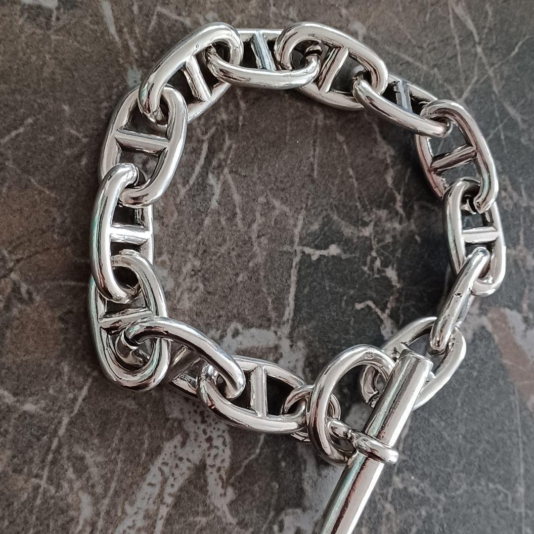 シェーヌダンクル 925 ブレスレット シルバー メンズ レディース 太 ブレス