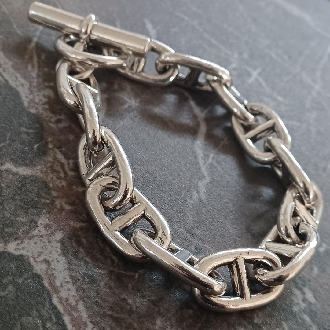 シェーヌダンクル 925 ブレスレット シルバー メンズ レディース 太 ブレス