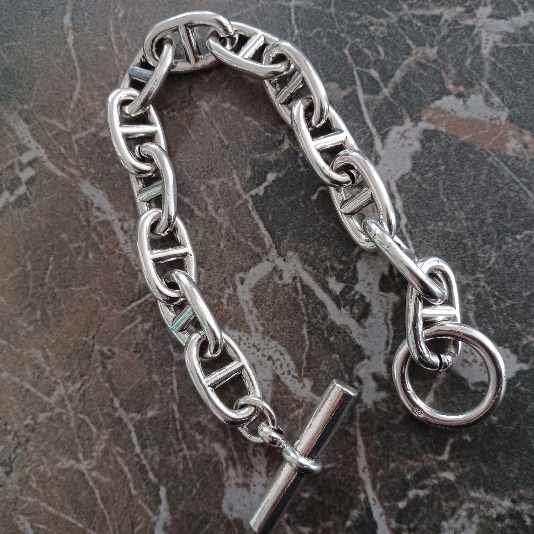 シェーヌダンクル 925 ブレスレット シルバー メンズ レディース 太 ブレス