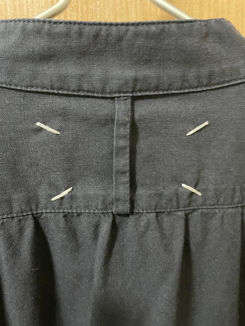 マルタンマルジェラ⑩ バンドカラーシャツ ブラック M ここのえタグ本人期　希少