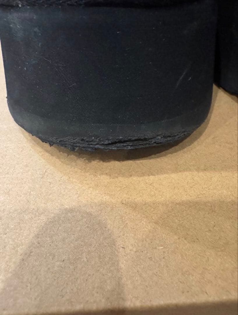 UGG ブラック プラットフォーム ムートンブーツ