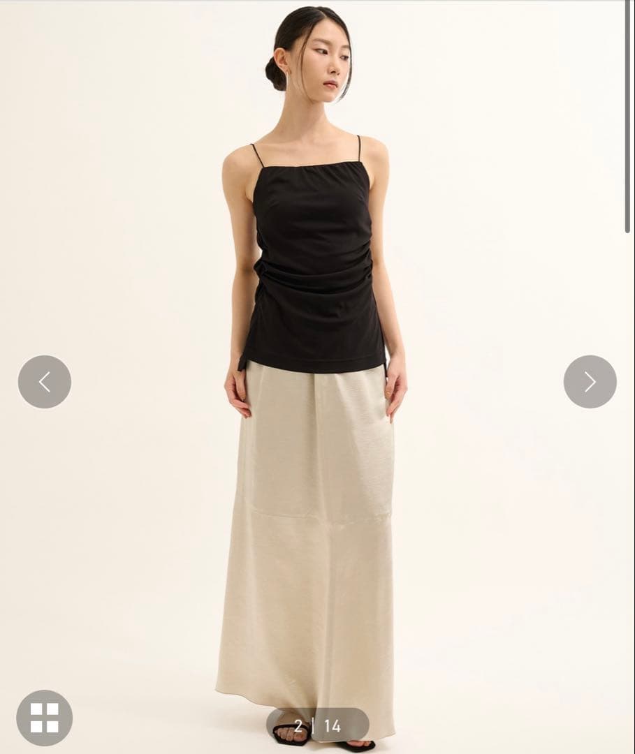 PUBLIC TOKYO hazy ギャザードレープキャミ