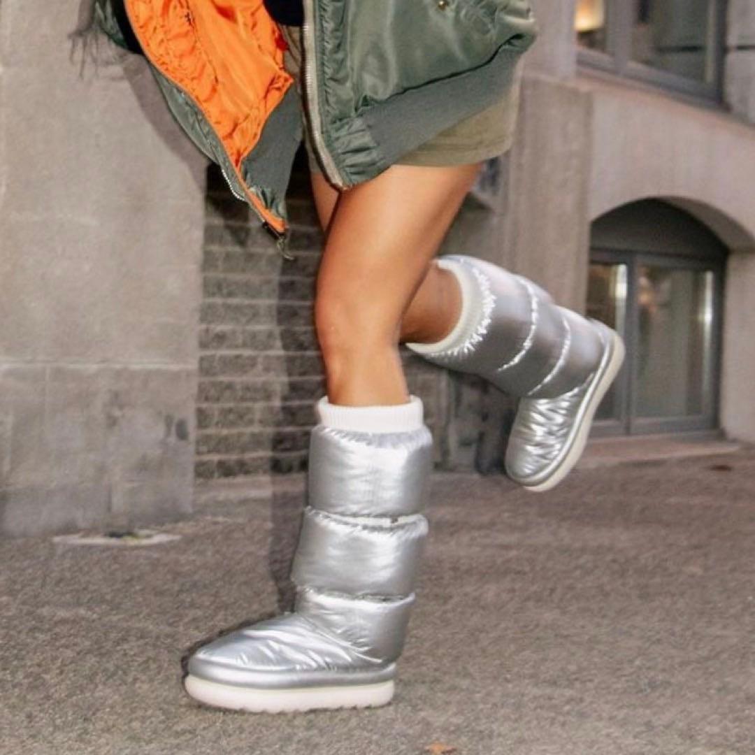 UGG ムートンロングブーツ シルバー 3way Y2K 美品☆