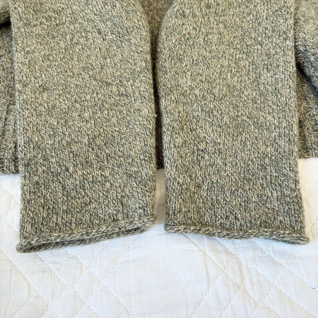 MHL. ミックスカラー ボトルネックニット グリーン マーガレットハウエル