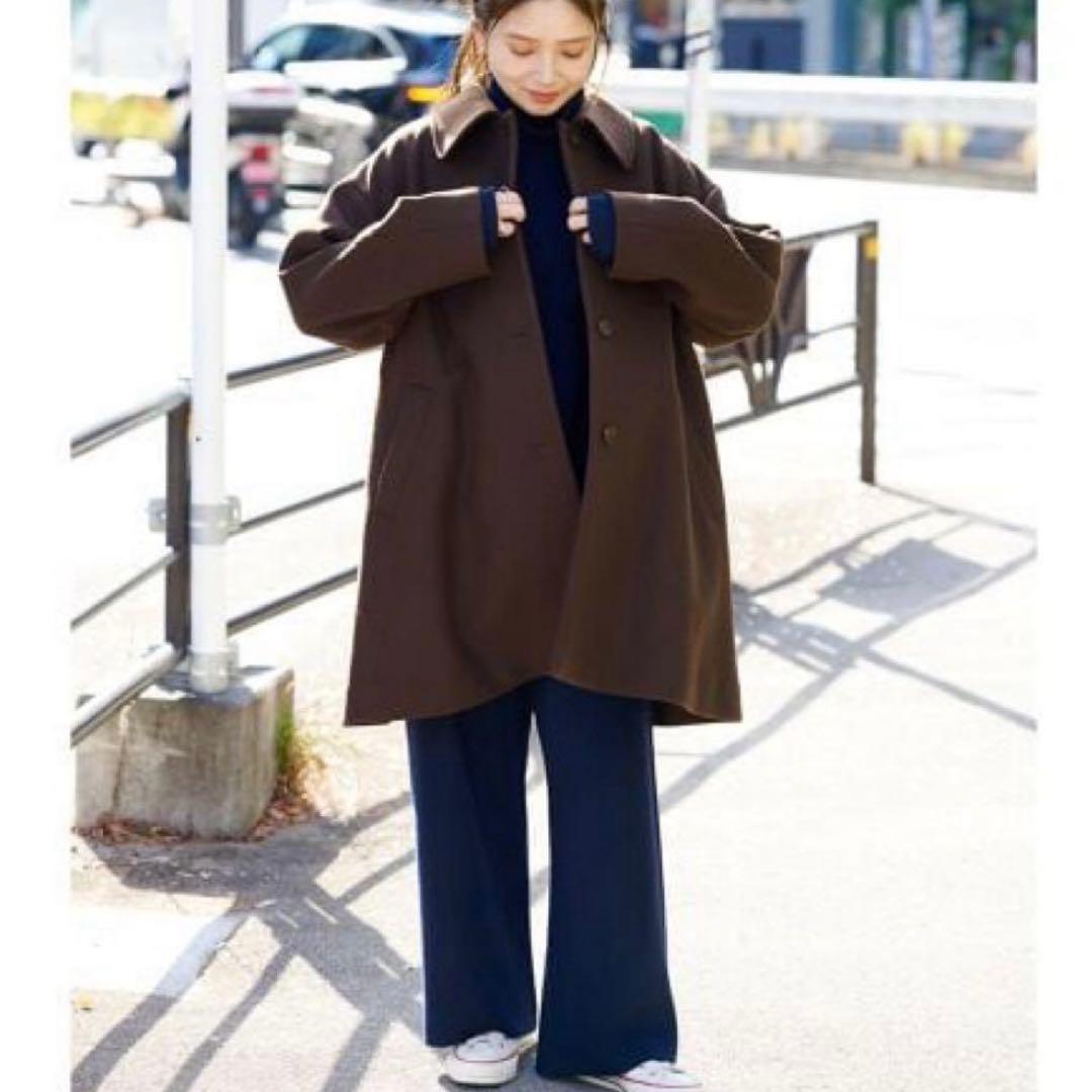 [JOURNAL STANDARD]　S120ステンカラーテントコート　ブラウン