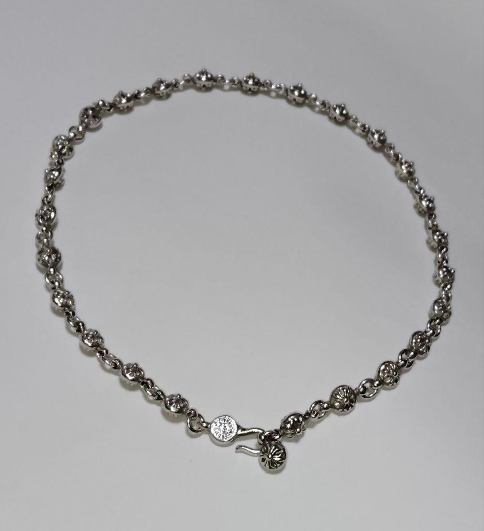 kenクロムハーツクロスボールネックレス＃１