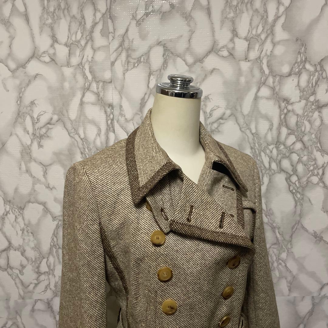 美品　AKRIS 良デザインジャケット　2way ウール　シルク　スイス製