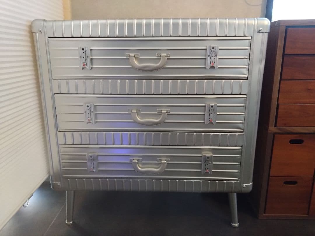 チェスト 3段チェスト インダストリアル 収納 引出し スチール お洒落