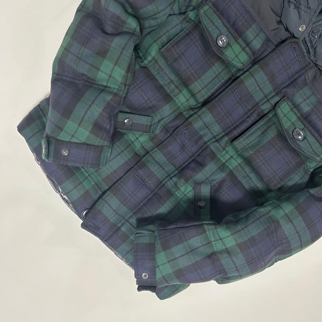 最安値 MONCLER【極美品】チェック柄 ダウジャケット S 定価25万