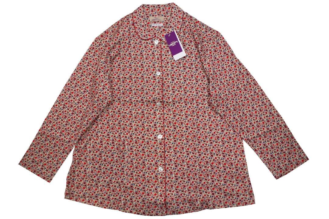 【新品】リバティ LIBERTY fabric　秋冬物総柄パジャマ（L)日本製C