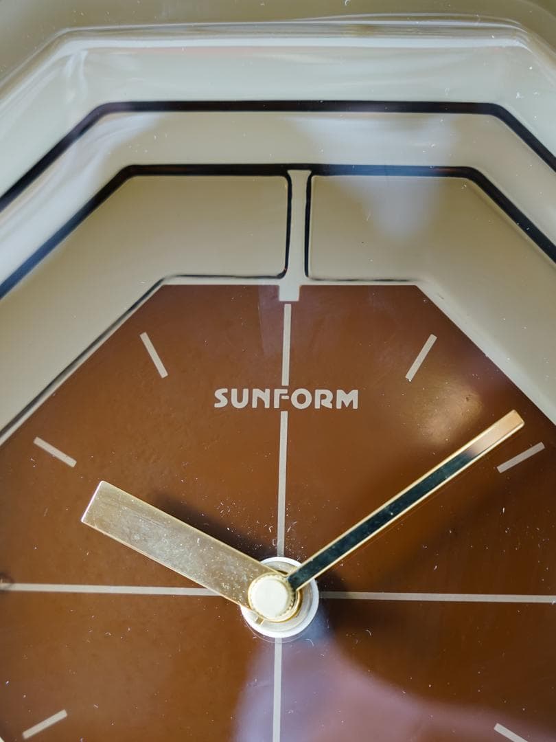 90's SASAKI \"SUNFORM\"CLOCK ガラス 時計 モダン
