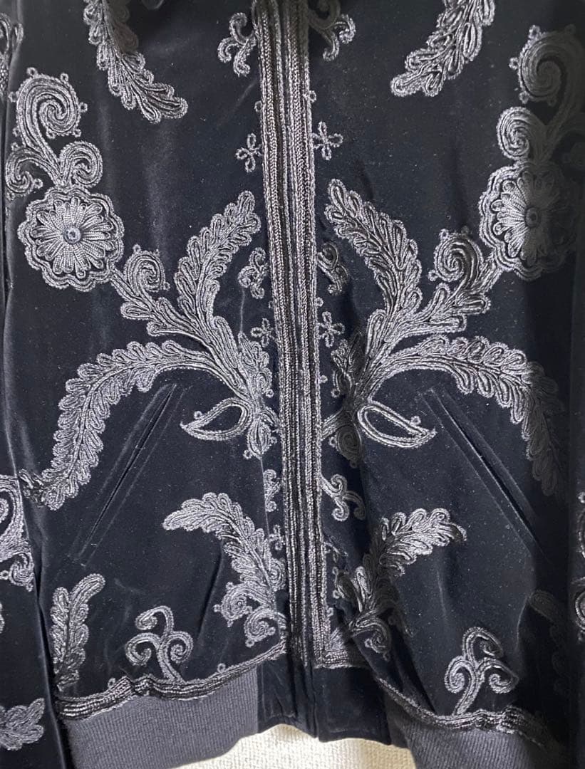 セリーヌ 20aw 刺繍ブルゾン　celine エディスリマン　ベロアジャケット