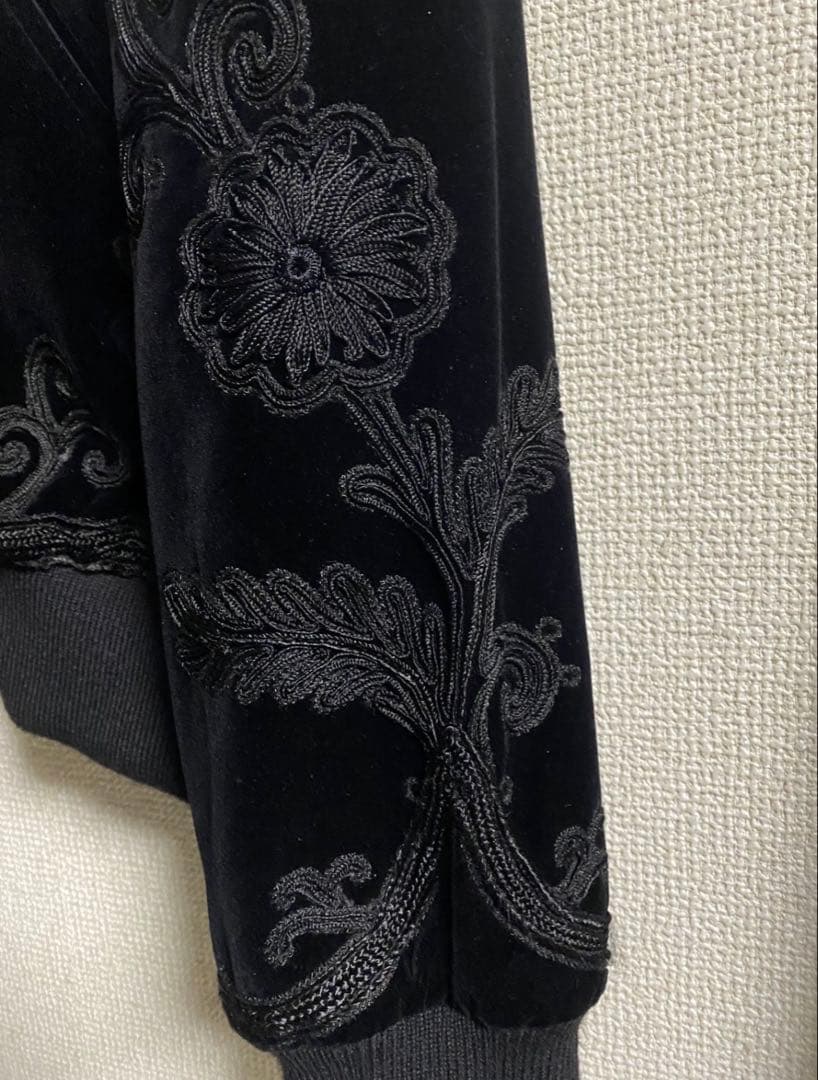 セリーヌ 20aw 刺繍ブルゾン　celine エディスリマン　ベロアジャケット