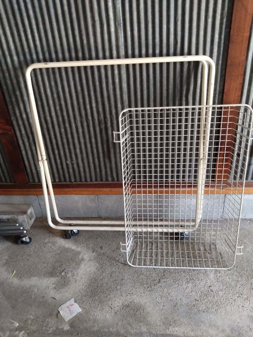 Noeワイヤーバスケット ２段式ハンガーラック シングルハンガーラック