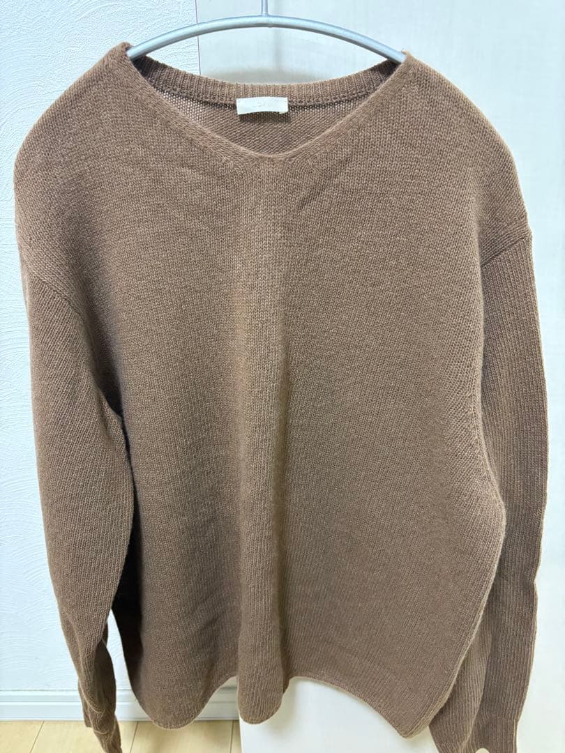 週末限定値下げ　Cashmere Slouch V-neck CAMEL
