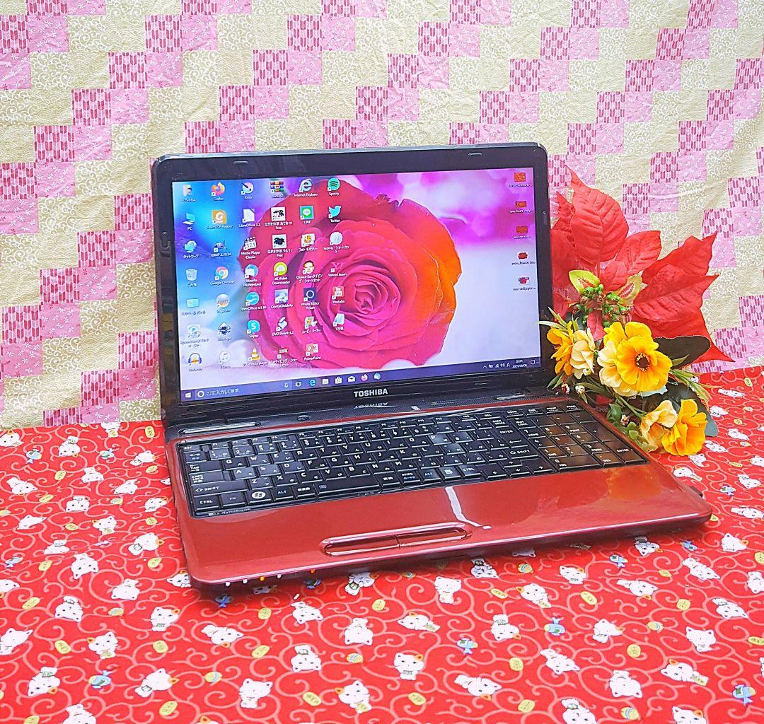 極上品格安♥大人気♥レッド色東芝♥最新Win11搭載♥動画編集❤年賀状❤