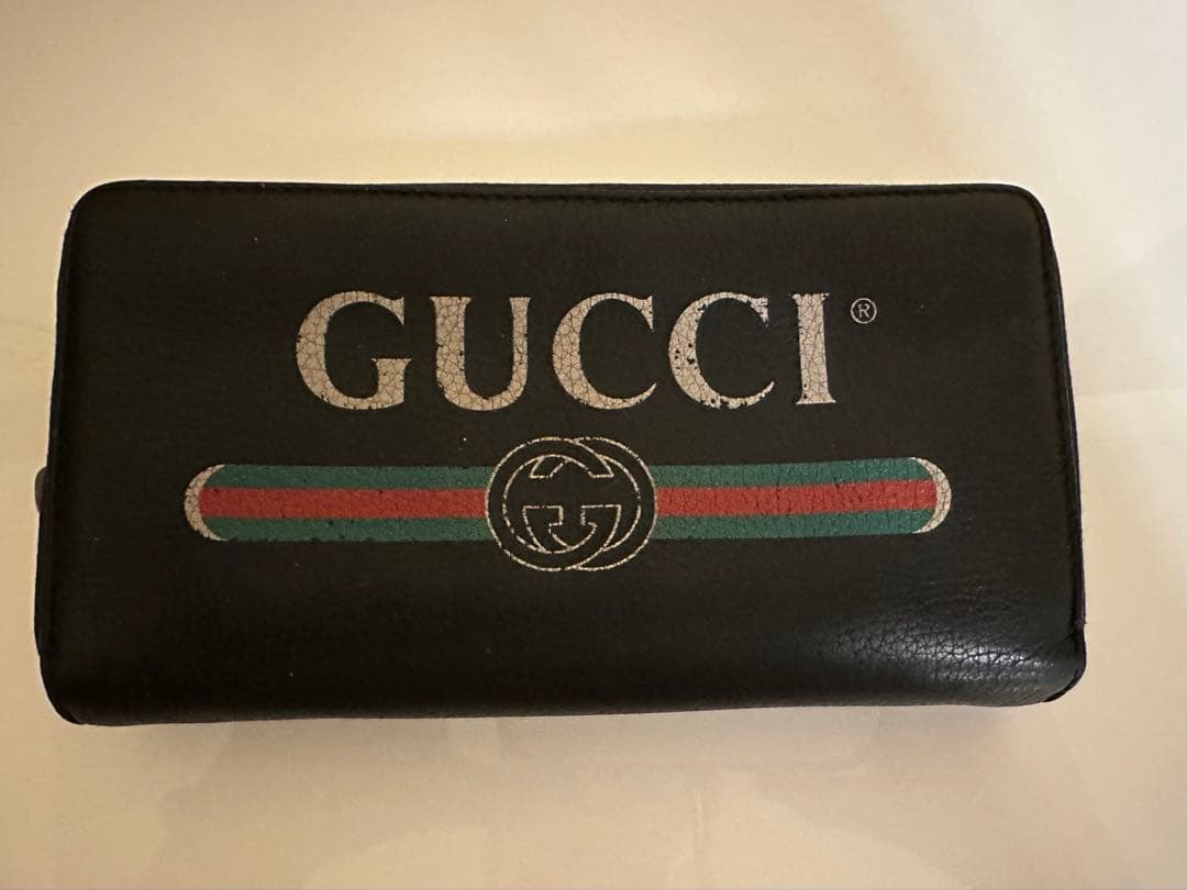 GUCCI ブラック 長財布 496317