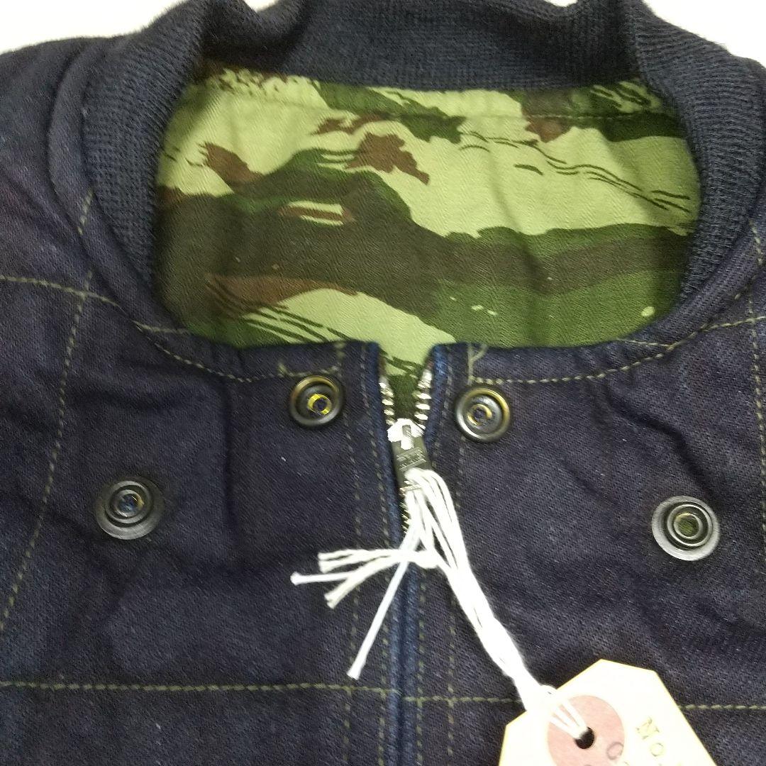 新品ミスターフリーダム ミッドナイトデニム×カモフラ キルトジャケット
