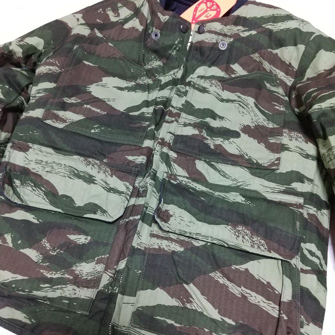 新品ミスターフリーダム ミッドナイトデニム×カモフラ キルトジャケット