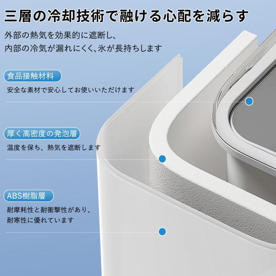 製氷機 製氷機家庭用 小型高速製氷機 コンパクト自動製氷機 最短6分(ホワイト)